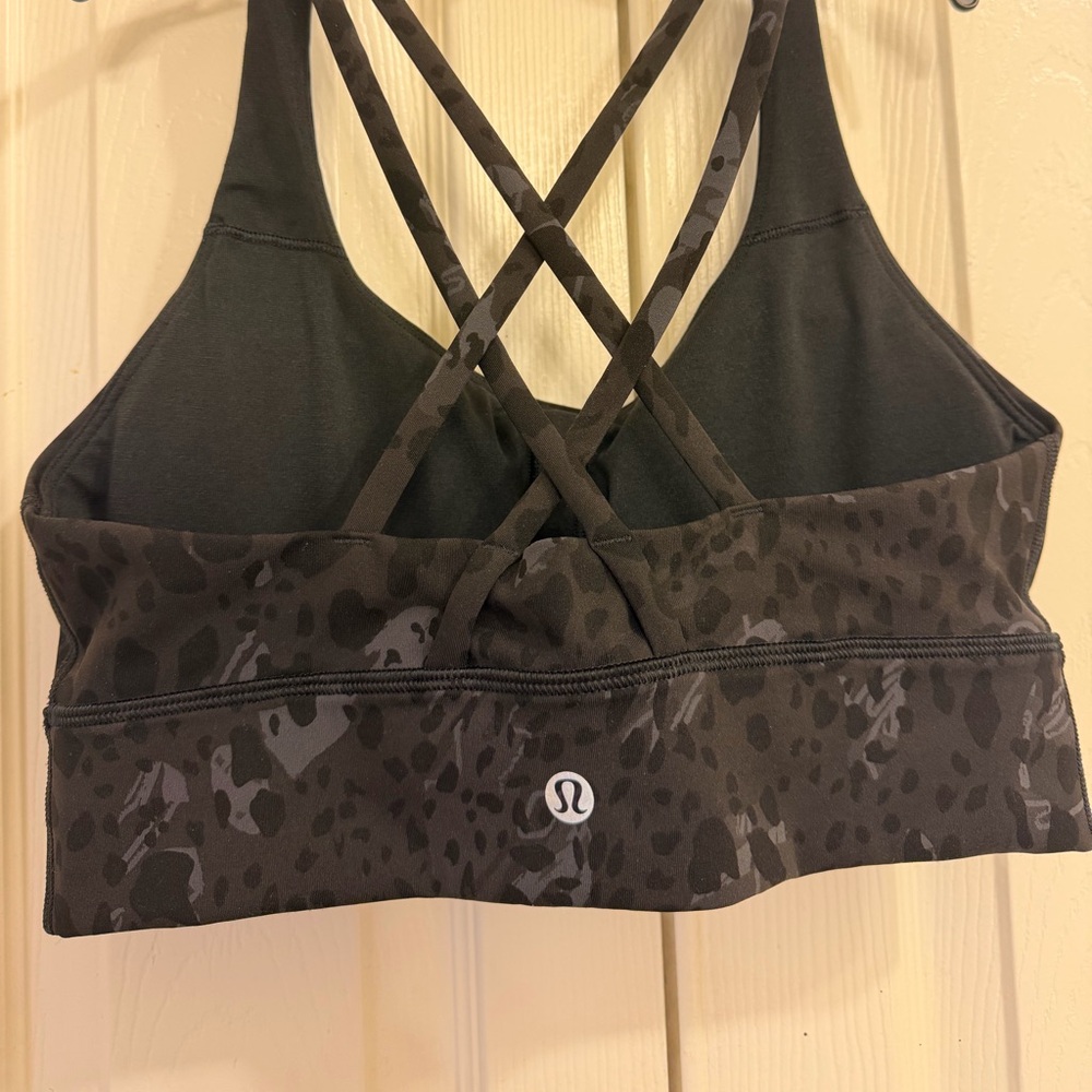 Lululemon Energy Black Camo Sports Bra